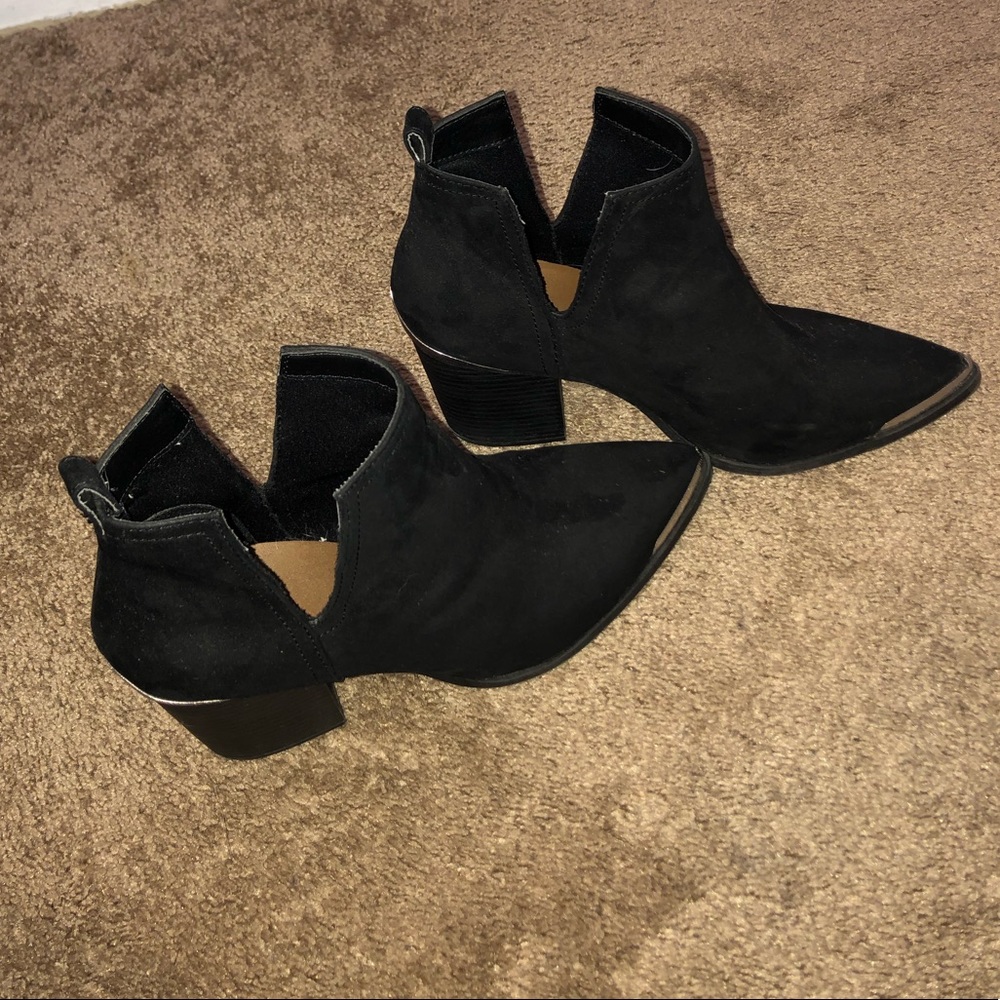 Black Western style boots from target